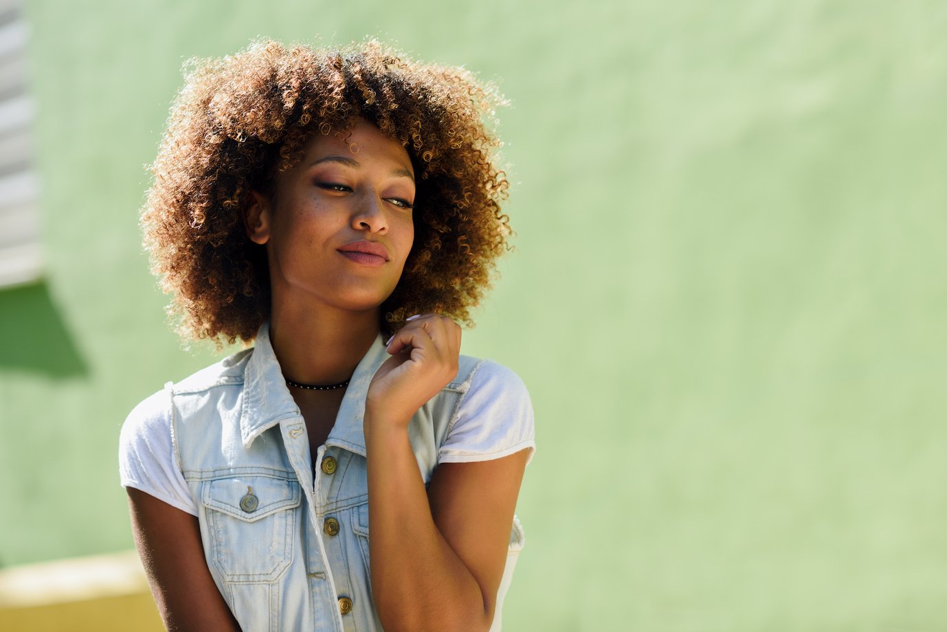 Black Woman with Curly Hair